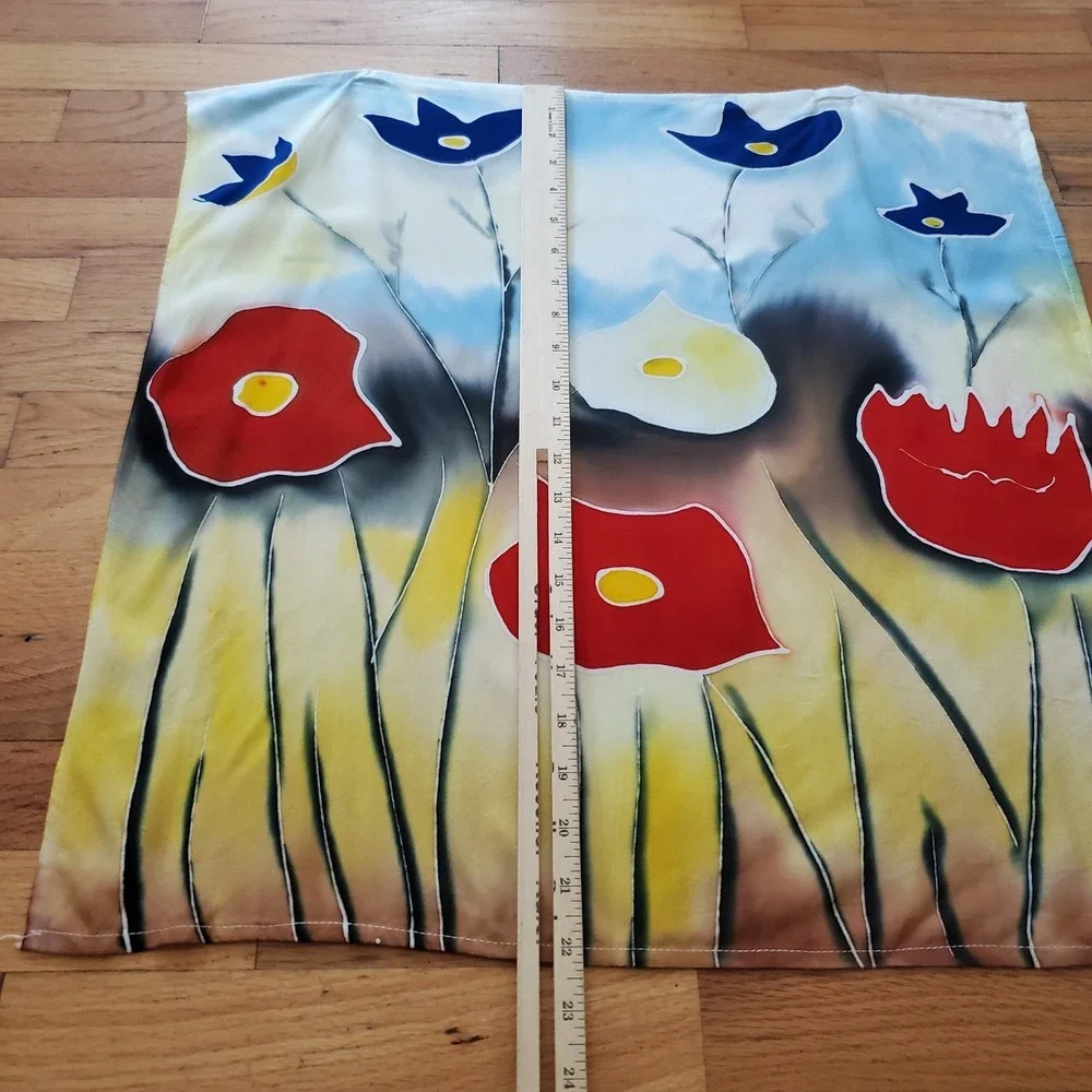 Elaine Signed Square Bandana‎ Scarf Floral 22